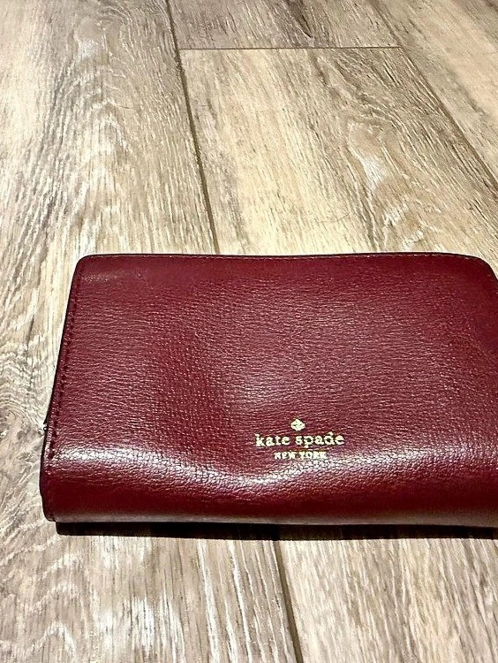 Kate Spade Zip Around Wallet in Red & Pink